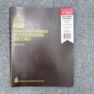Dome Simplified Weekly Bookkeeping Record Tax Accounting Ledger No. 600 Book NEW